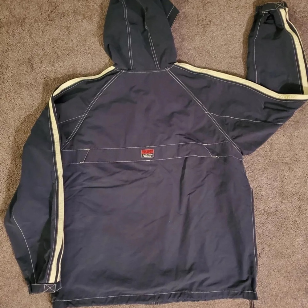 Walt Disney World Navy Hooded Rain Jacket (Duck Material) - Size L